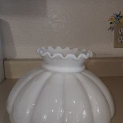 Vintage Milk Glass Lamp Shade