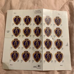 Purple Heart Postal Stamps