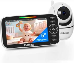 Baby Monitor with Camera and Audio - 5 inch 720P Video