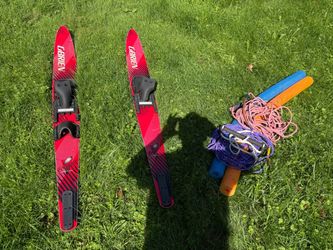 O'Brien freestyle 67" red slalom water skis made in the USA