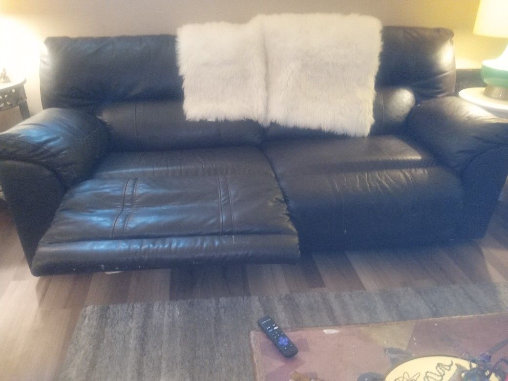 Leather Couch Recliner