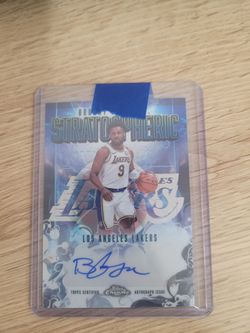 Bronny James Jr Stratospheric Autographed Card