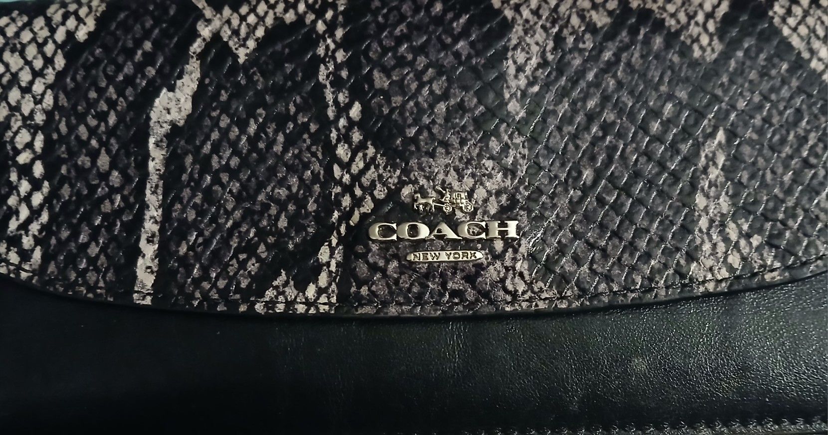 SOFT DESIGNER WALLET PYTHON EMBOSSED LEATHER