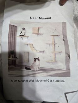 5-piece modern wall mount for cats