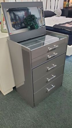 vanity with stool led light