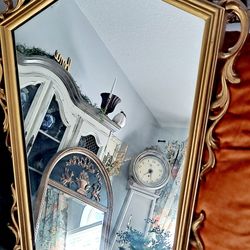 Beautiful Antique Gold Gilded Mirror