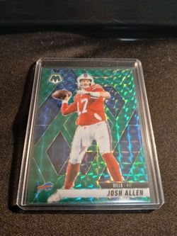 JOSH ALLEN GREEN PRIZM SPORT CARD