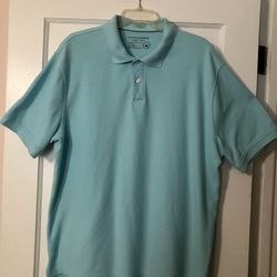 Saddlebred Perfect Polo Men's Shirt Light Blue Size XL