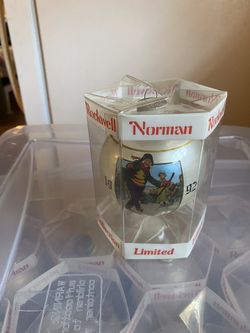 Vintage Norman Rockwell Limited Edition Christmas ornaments 1981- 1992 (by Dave Grossman ) 10.00 EACH (or $90 for all)