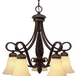 Laurent Collection 5-Light Cordoban Bronze Nook Chandelier