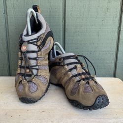 MERRELL Women's Chameleon Stretch 2 Hiking Boots 6.5 Tan Leather Waterproof