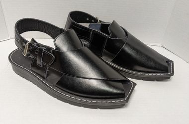 NEW Peshawari Leather HandMade Sandal/Flip Flop/Chappal With Border Lining Size 11
