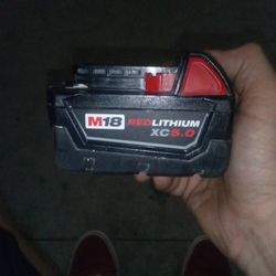 $45 Milwaukee Batteries M18 Red LITHIUM XC 5.0