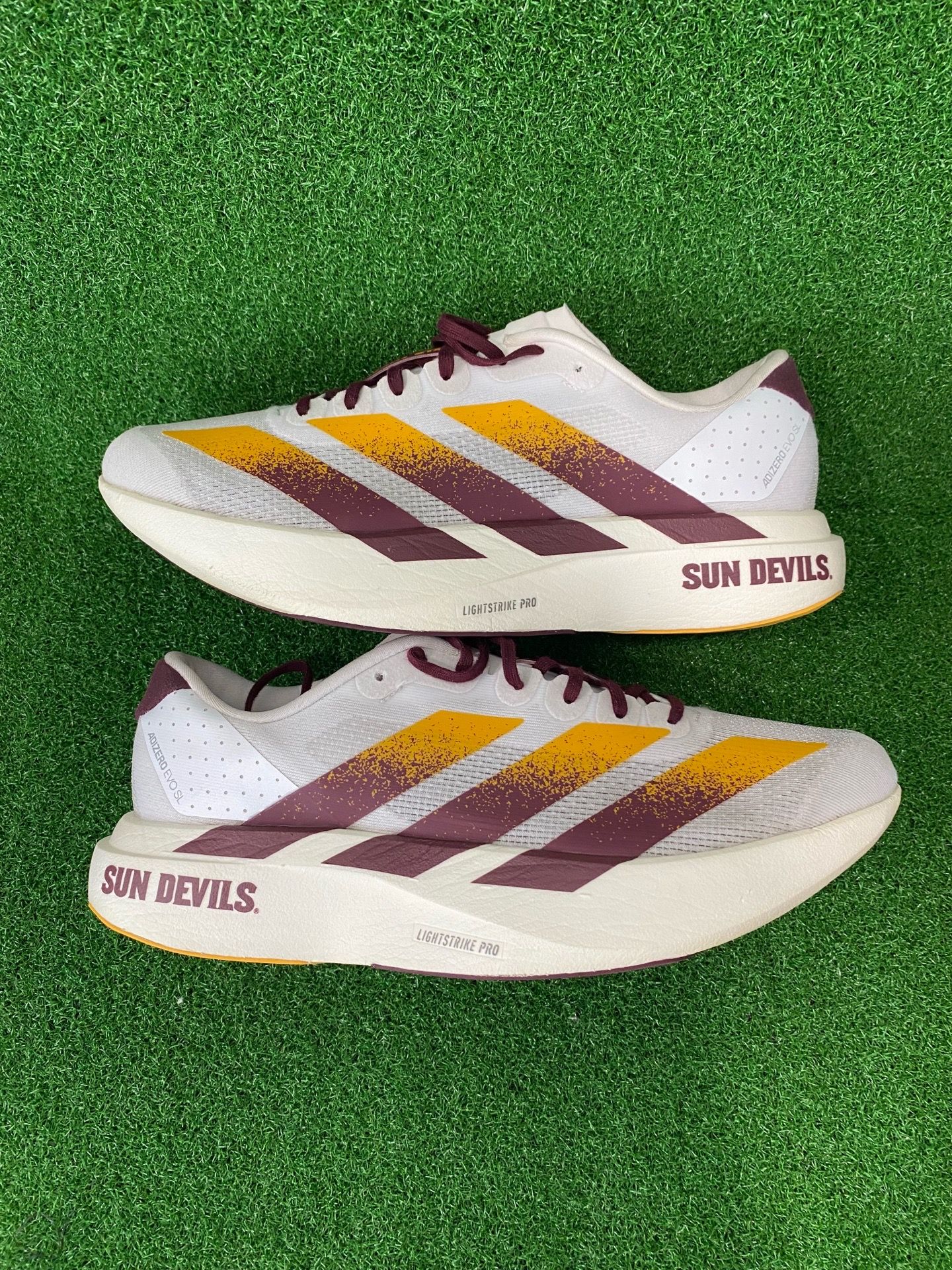 adidas Arizona ST Sun Devils Adizero EVO SL Sneakers Sz 8.5 Men’s