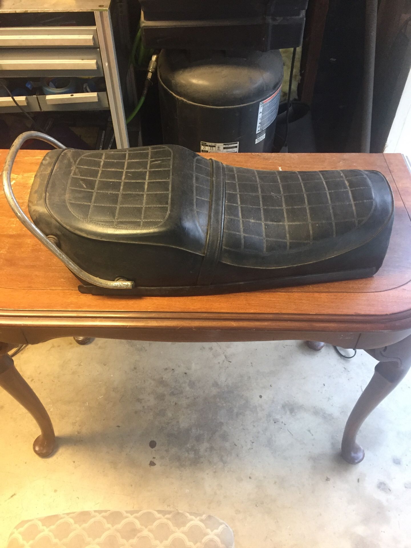 Motorcycle seat for a Yamaha