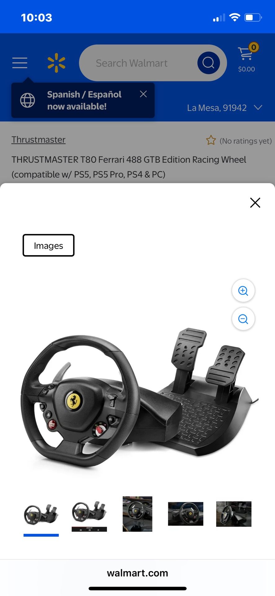 PS4 Ferrari steering wheel
