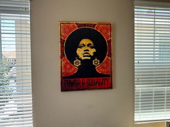 Angela Davis “Power & Equality” Canvas Wall Art – 36” x 28”