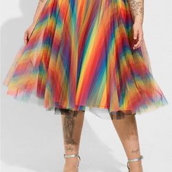 Rainbow Tulle Skirt 