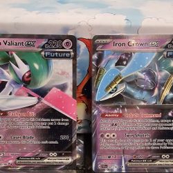 Iron Valient EX and Iron Crown EX bundle (pokemon tcg)