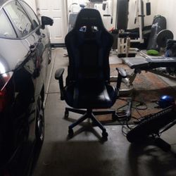 GTR Racing Gaming Chair Blue And Black