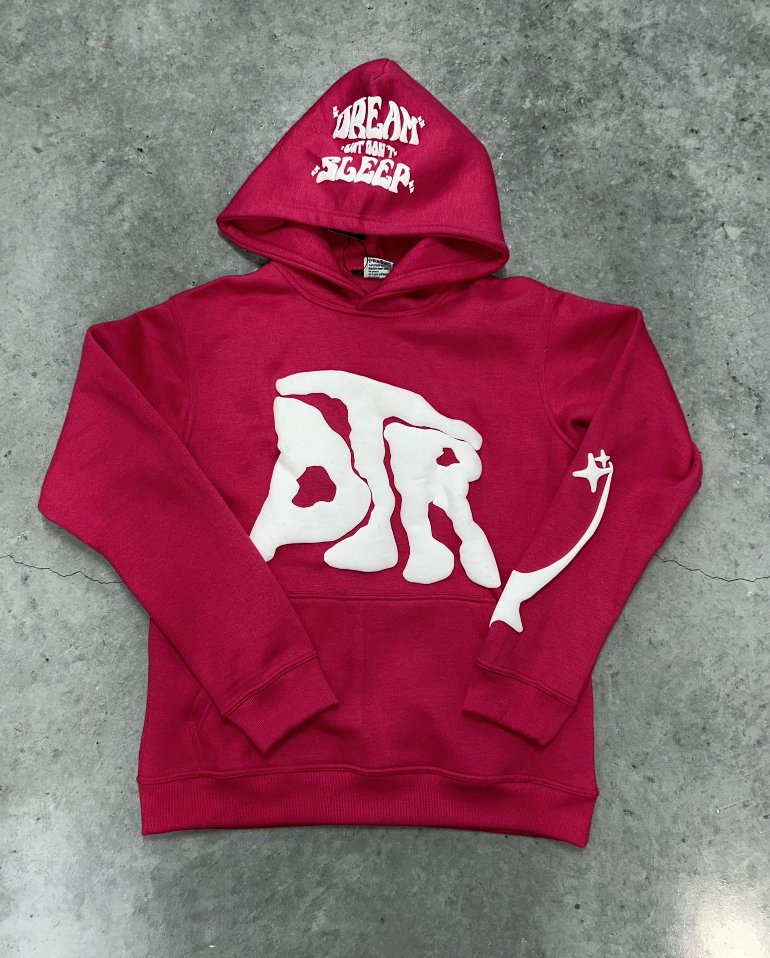 Pink Dreamers Puff Print Hoodie 