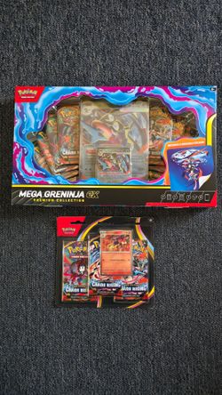 Pokemon Chaos Rising Mega Greninja EX Box + 3 pack blister