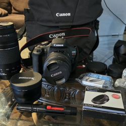 New Canon Rebel T7 with 2 Lenses And Accessories 