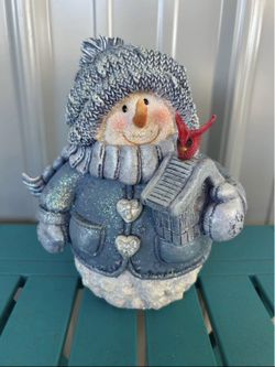 Vintage Big Snowman Snow Buddies 8 Inches Tall