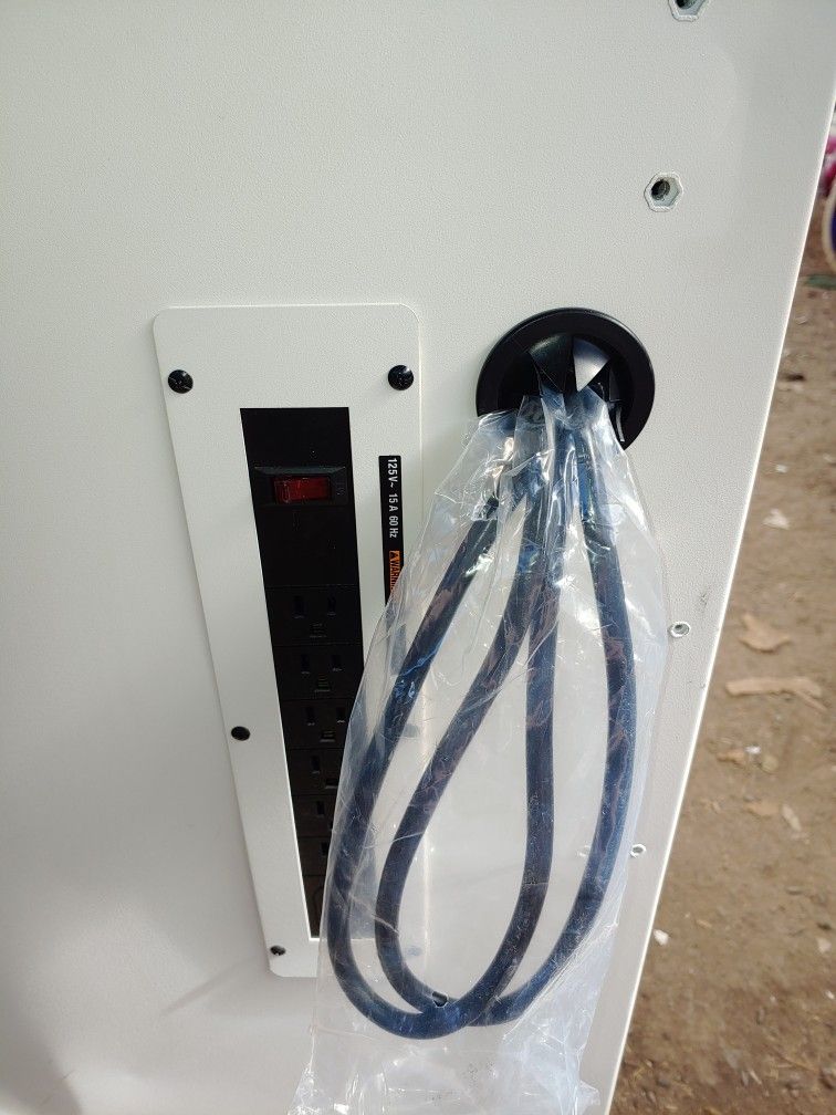 Husky Tool Box With Key .power Strip .24 Deep .72 Wide.38 Tall for Sale