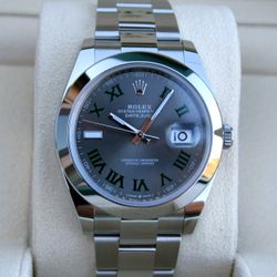 ROLEX 126300 DATEJUST 41MM WATCH WIMBLEDON DIAL NIB - T6204