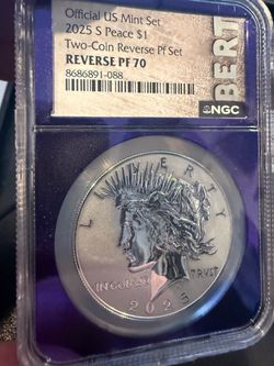 2025 S Peace Silver Dollar NGC Reverse Proof PF (PR) 70