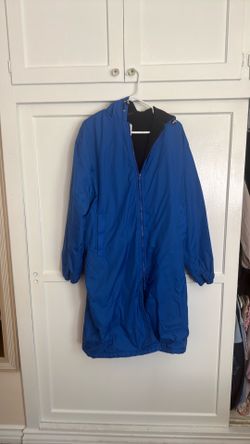 Blue parka