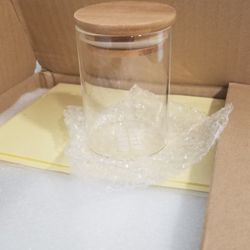 Glass Jars With Bamboo Lids Urban Green 12pack