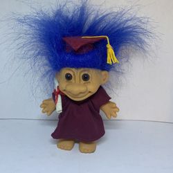 Vintage Russ Trolls Graduate w/ Cap, Diploma, Gown! Graduation