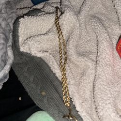 10k 6mm Gold Rope Chain With 14k Gold Pendant 