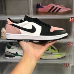 Pink aj1 low top