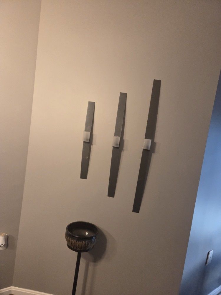 3 Metal Candle 🕯 Holders.