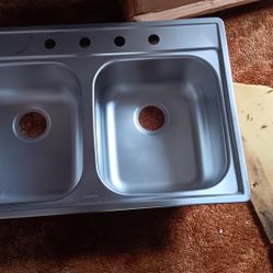Stainless 2 bowl sinks