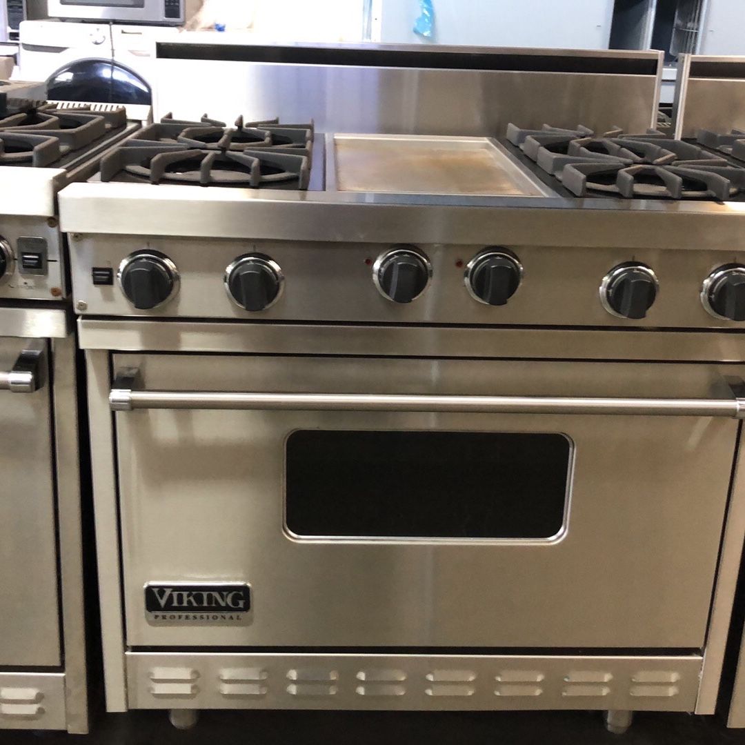 Viking 36”Wide All Gas Range With Griddle 4 Burners Stove 