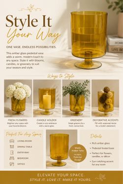 Amber Vase