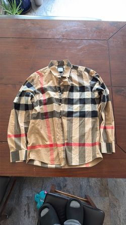 Burberry button up shirt
