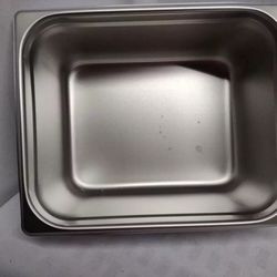 6" Stainless steel Steam Pan Half size