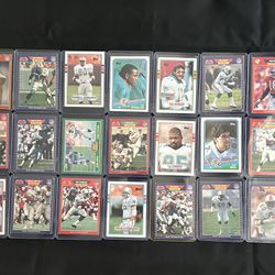 Miami Dolphins 1980s x21 NFL rookie card lot Dan Marino, Don Shula, John Bosa, Brian Sochia, & more