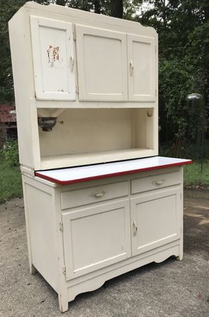 Vintage Hoosier Kitchen Cabinet Built By Marsh Furniture Company
