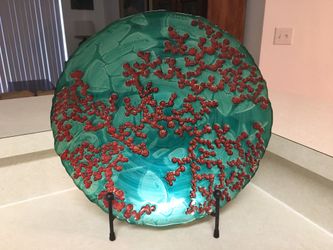 Decorative Coral plate with stand