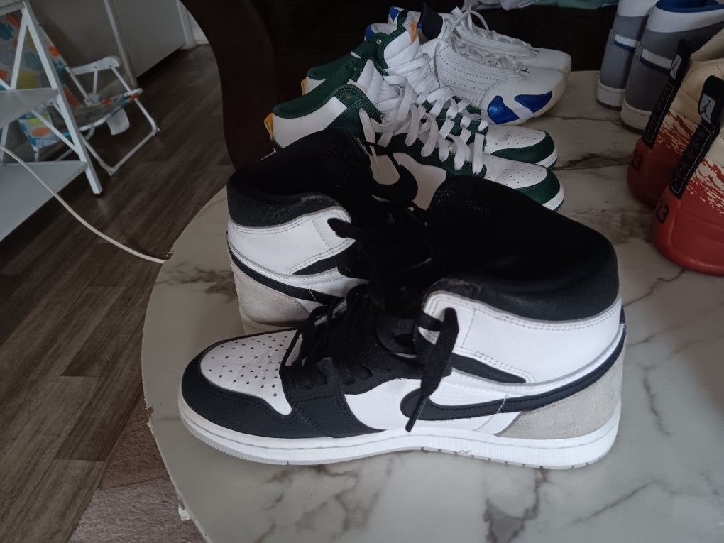 🏴​👟 Air Jordan 1 High OG "Washed Black" - M/B Size 8 - Almost New! 🤩​Price: $90 (Cash/Negotiable)...NOW $80