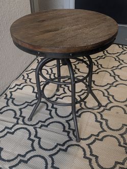 Rustic Industrial End Table