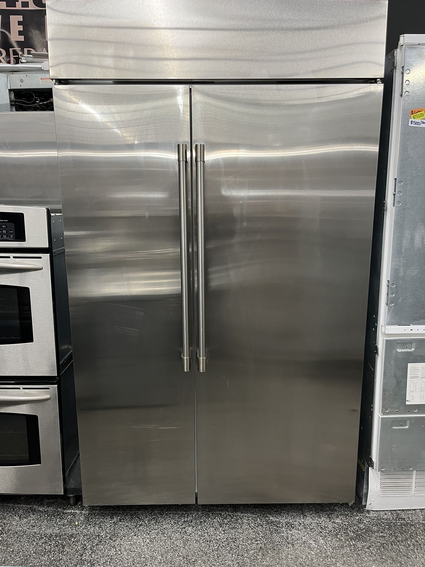 Monogram 48” Fridge Built In Side By Side Stainless Steel + Ice Maker