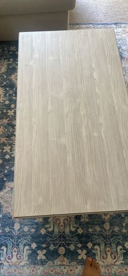 White Wood Grain Coffee Table