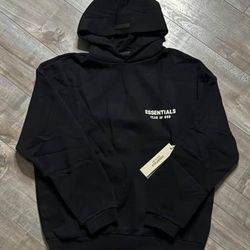 Black Essential Hoodie 